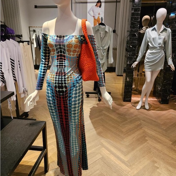 Vegan leather woven intrecciato bag - Picture 2 of 6